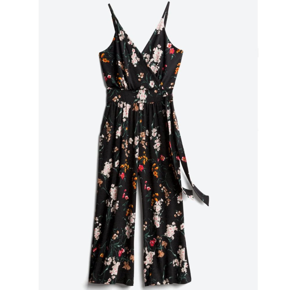 Stitch Fix Kaleigh Rica Knit Floral Crop Jumpsuit
